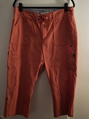 Lee Women’s Orange Cropped Cargo Pants